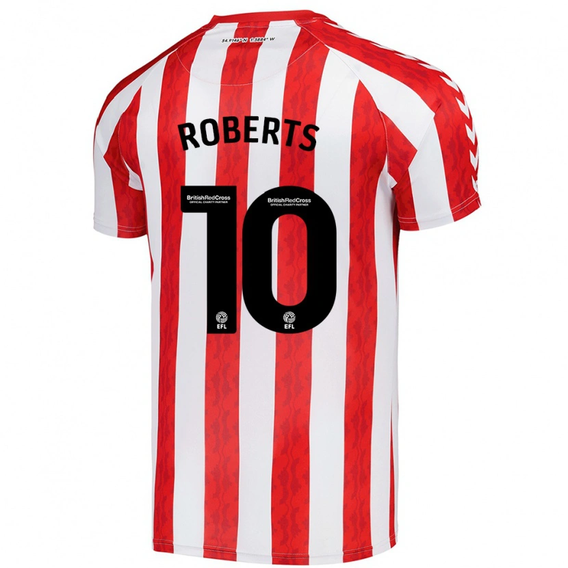 Danxen Kinder Patrick Roberts #10 Rot Weiß Heimtrikot Trikot 2024/25 T-Shirt Schweiz