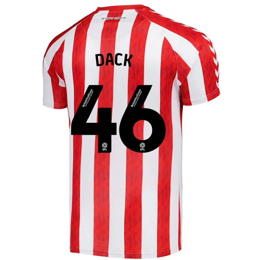 Danxen Kinder Bradley Dack #46 Rot Weiß Heimtrikot Trikot 2024/25 T-Shirt Schweiz