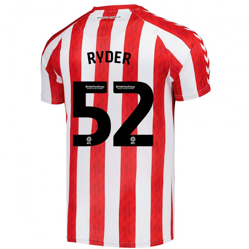 Danxen Kinder Joe Ryder #52 Rot Weiß Heimtrikot Trikot 2024/25 T-Shirt Schweiz