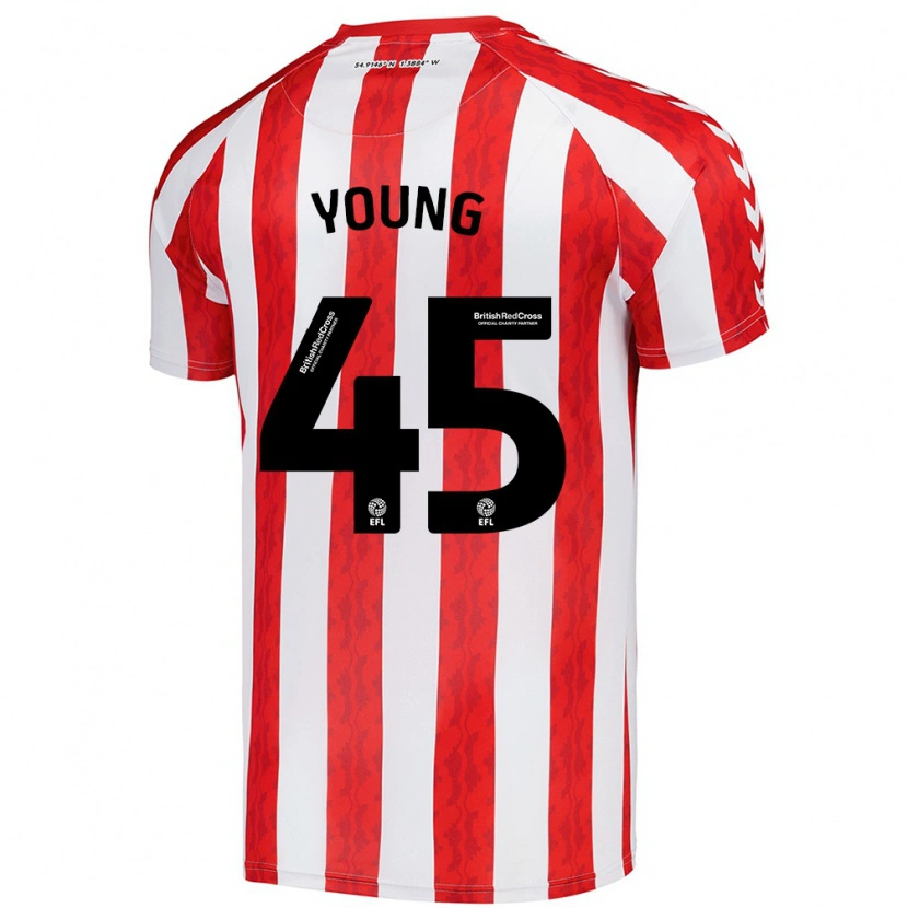 Danxen Kinder Matthew Young #45 Rot Weiß Heimtrikot Trikot 2024/25 T-Shirt Schweiz