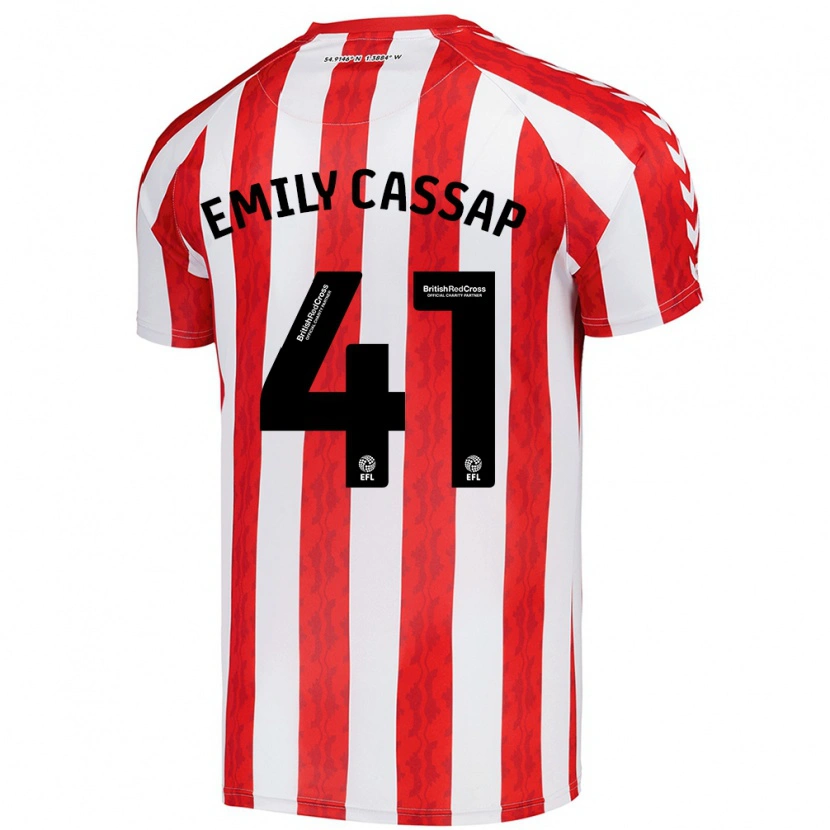 Danxen Kinder Emily Cassap #41 Rot Weiß Heimtrikot Trikot 2024/25 T-Shirt Schweiz