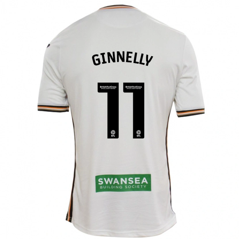 Danxen Kinder Josh Ginnelly #11 Rot Weiß Heimtrikot Trikot 2024/25 T-Shirt Schweiz