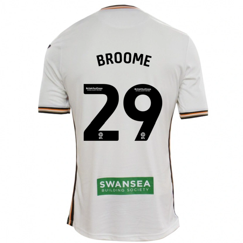 Danxen Kinder Nathan Broome #29 Rot Weiß Heimtrikot Trikot 2024/25 T-Shirt Schweiz