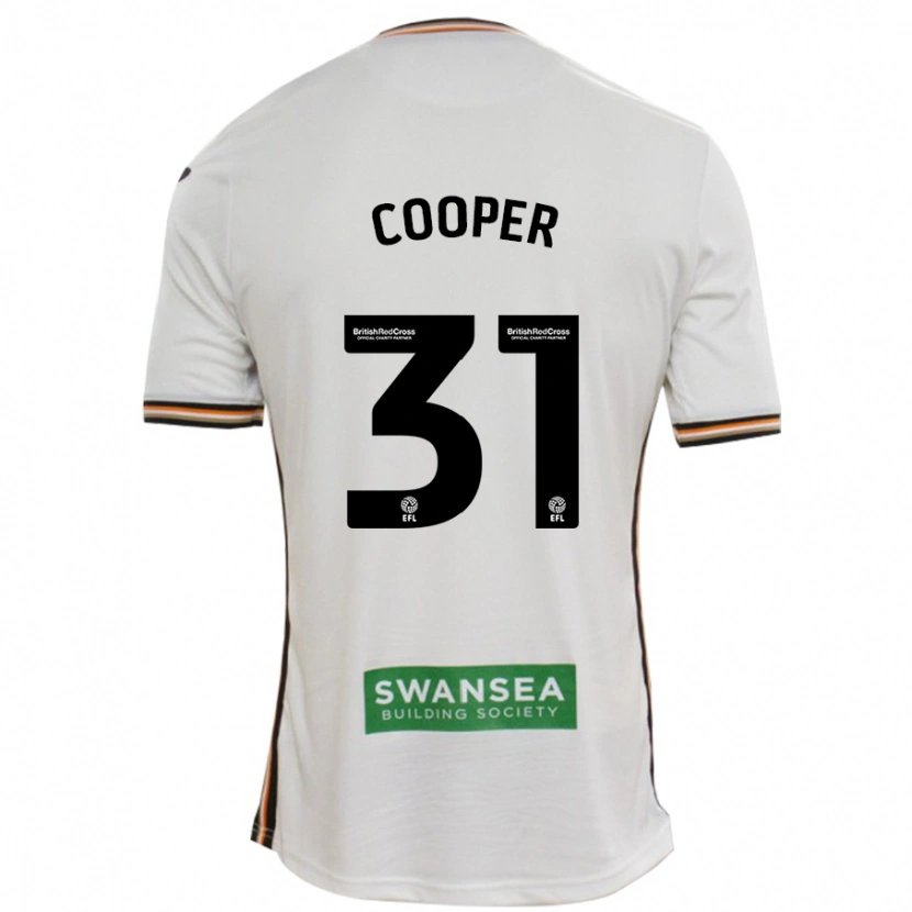 Danxen Kinder Oliver Cooper #31 Rot Weiß Heimtrikot Trikot 2024/25 T-Shirt Schweiz