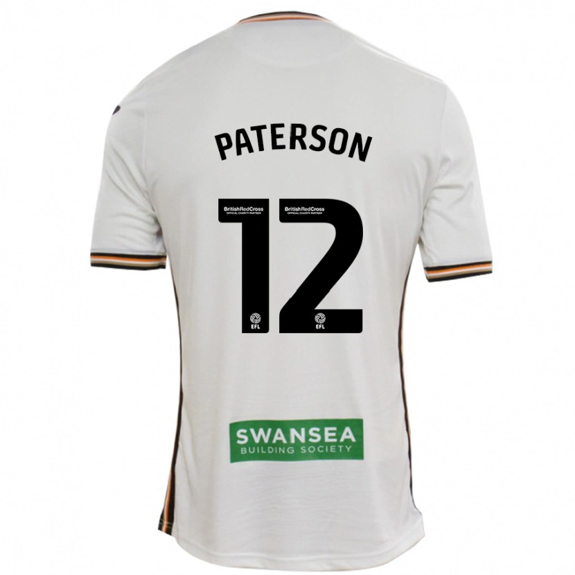 Danxen Kinder Jamie Paterson #12 Rot Weiß Heimtrikot Trikot 2024/25 T-Shirt Schweiz