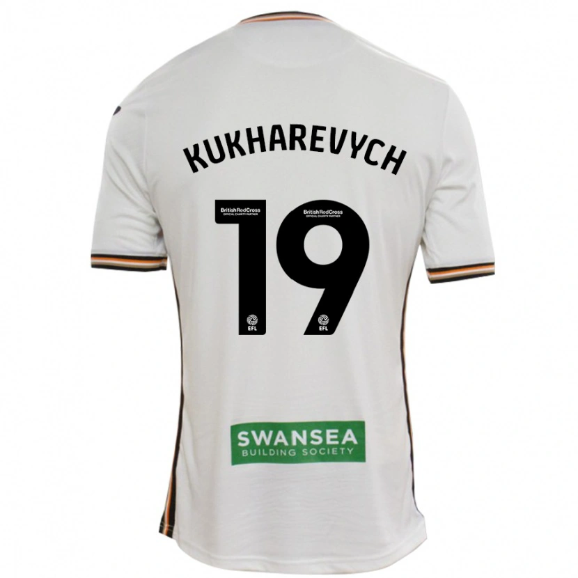 Danxen Kinder Mykola Kukharevych #19 Rot Weiß Heimtrikot Trikot 2024/25 T-Shirt Schweiz