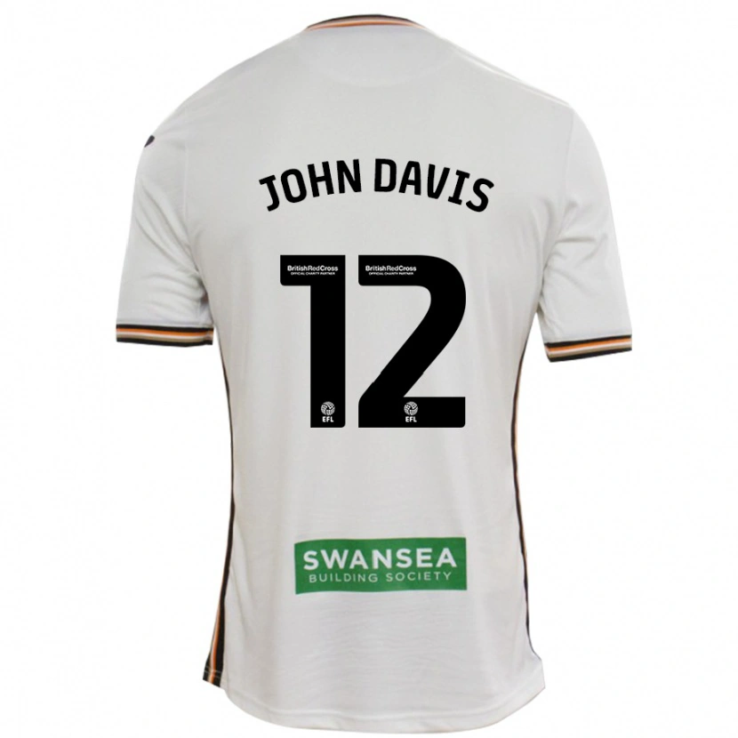 Danxen Kinder Stacey John-Davis #12 Rot Weiß Heimtrikot Trikot 2024/25 T-Shirt Schweiz