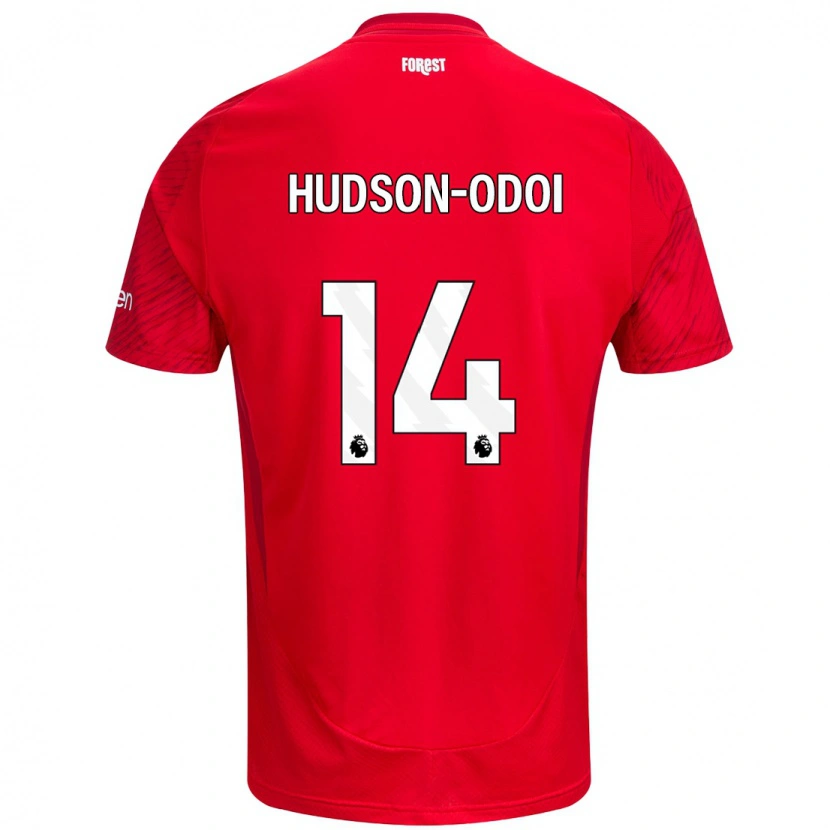 Danxen Kinder Callum Hudson-Odoi #14 Rot Weiß Heimtrikot Trikot 2024/25 T-Shirt Schweiz