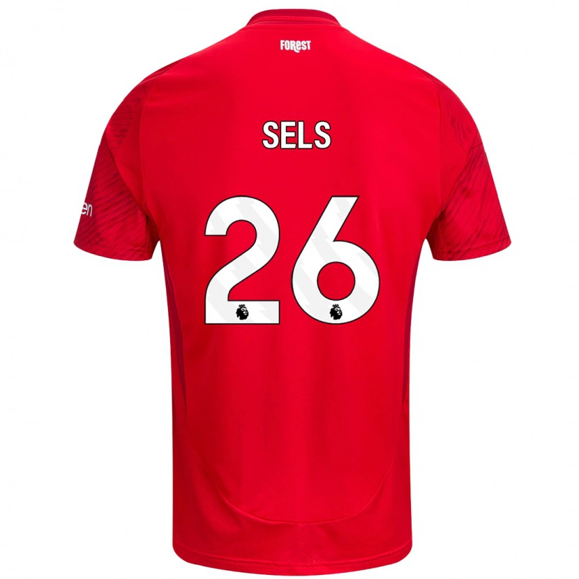 Danxen Kinder Matz Sels #26 Rot Weiß Heimtrikot Trikot 2024/25 T-Shirt Schweiz