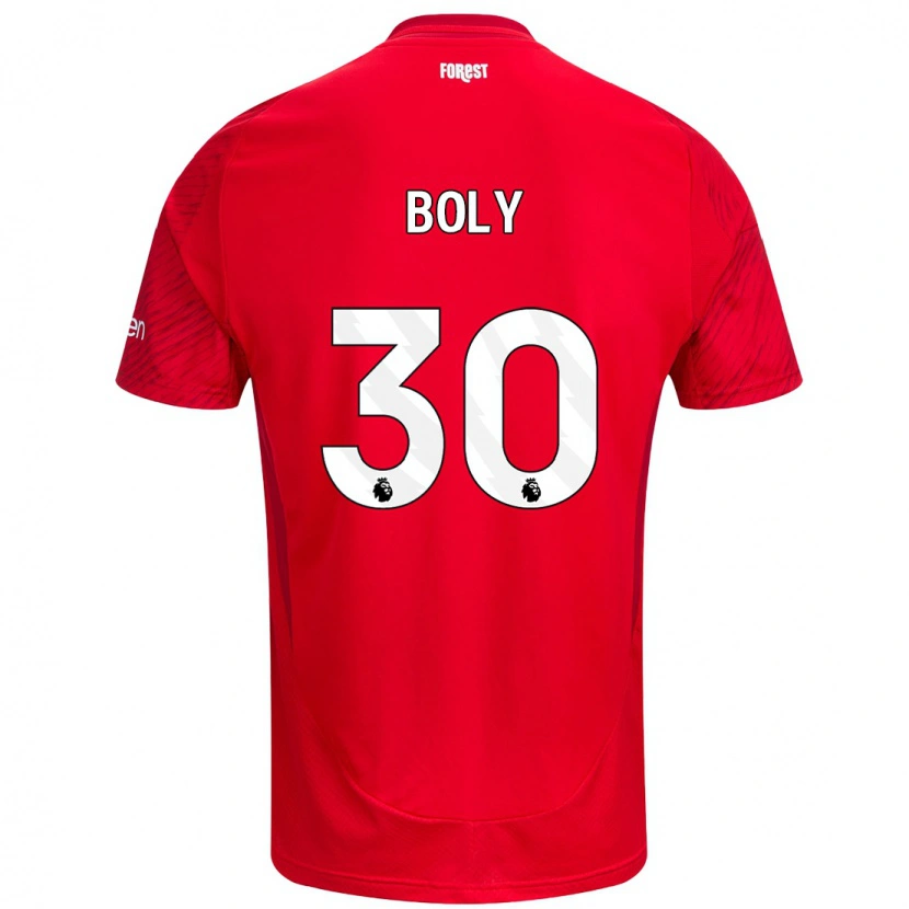 Danxen Kinder Willy Boly #30 Rot Weiß Heimtrikot Trikot 2024/25 T-Shirt Schweiz