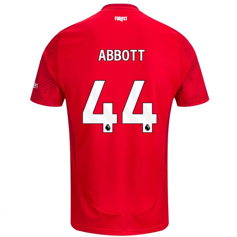 Danxen Kinder Zach Abbott #44 Rot Weiß Heimtrikot Trikot 2024/25 T-Shirt Schweiz