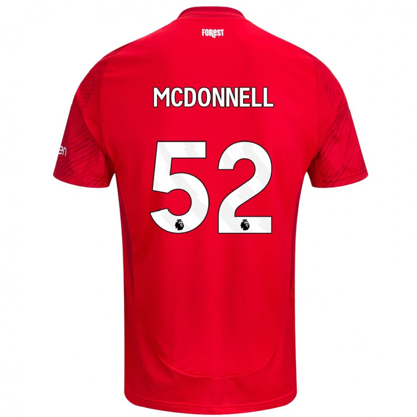 Danxen Kinder Jamie Mcdonnell #52 Rot Weiß Heimtrikot Trikot 2024/25 T-Shirt Schweiz