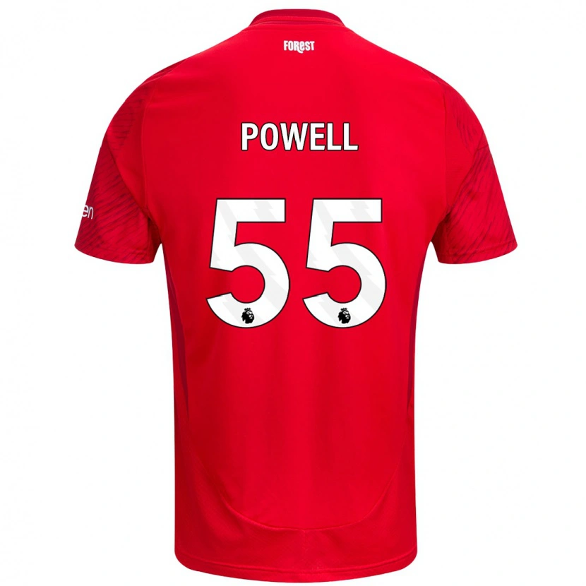 Danxen Kinder Josh Powell #55 Rot Weiß Heimtrikot Trikot 2024/25 T-Shirt Schweiz