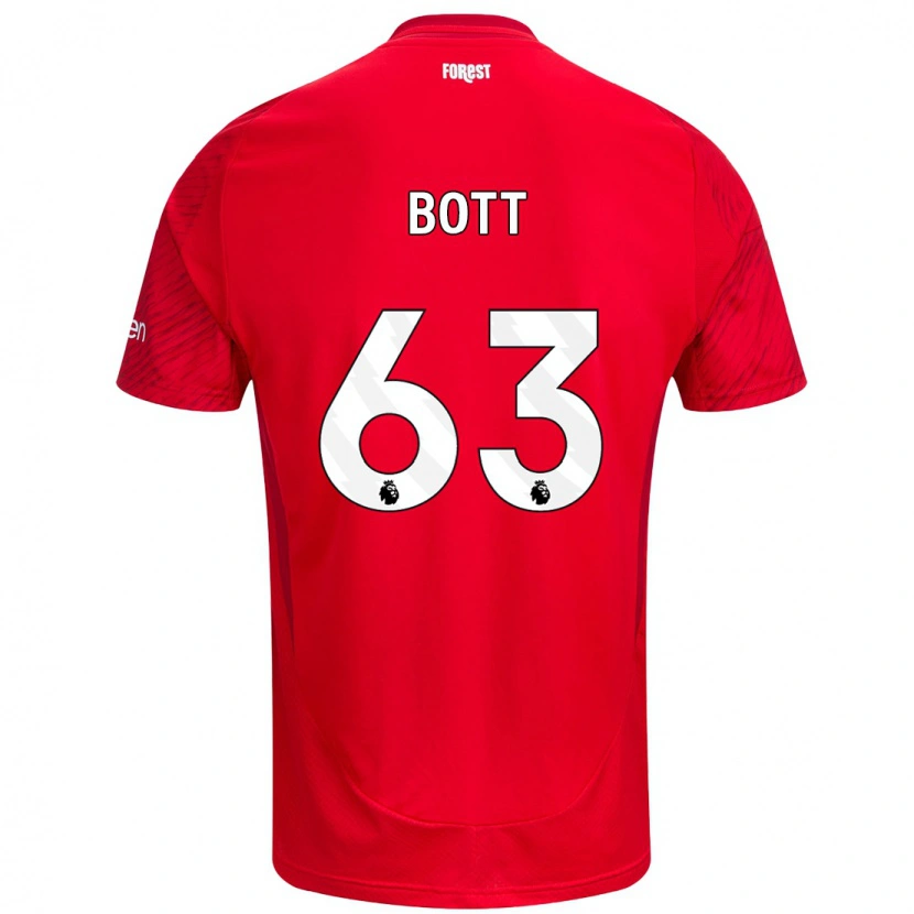 Danxen Kinder Aaron Bott #63 Rot Weiß Heimtrikot Trikot 2024/25 T-Shirt Schweiz