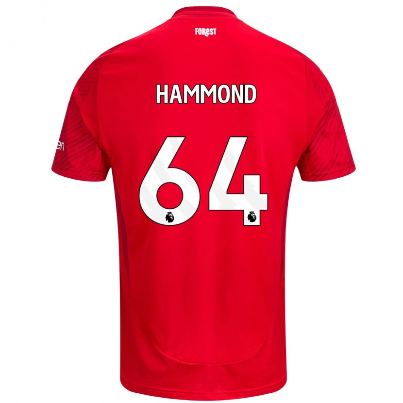 Danxen Kinder Ben Hammond #64 Rot Weiß Heimtrikot Trikot 2024/25 T-Shirt Schweiz