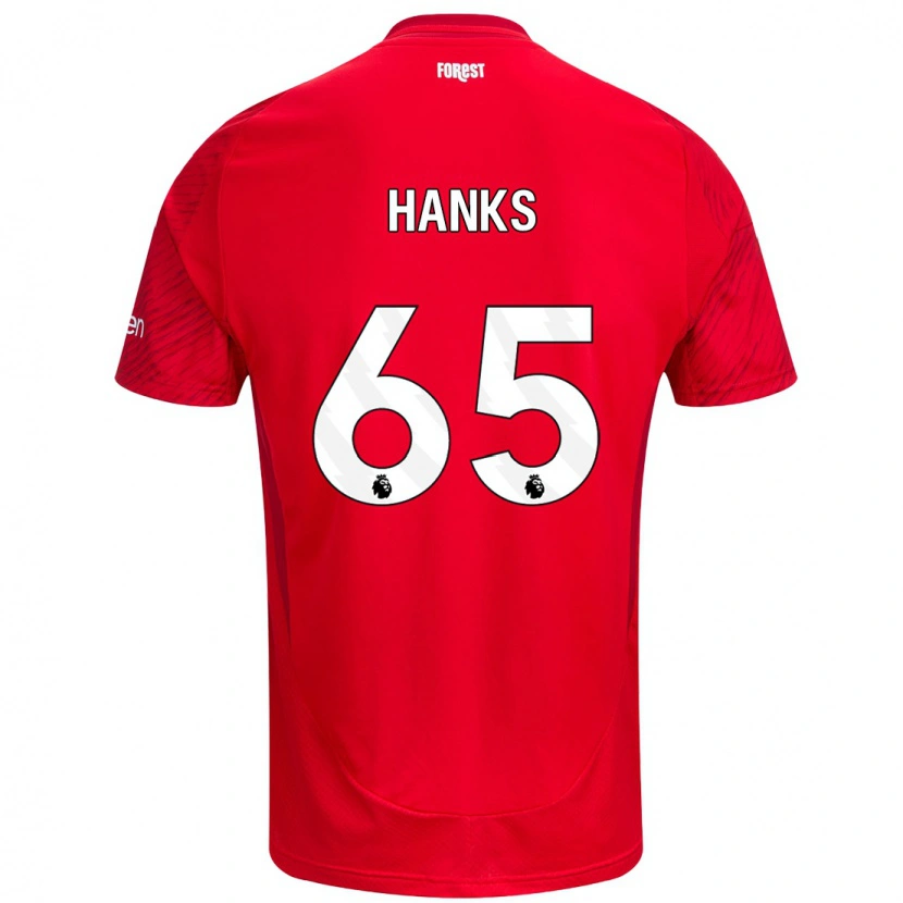 Danxen Kinder Justin Hanks #65 Rot Weiß Heimtrikot Trikot 2024/25 T-Shirt Schweiz