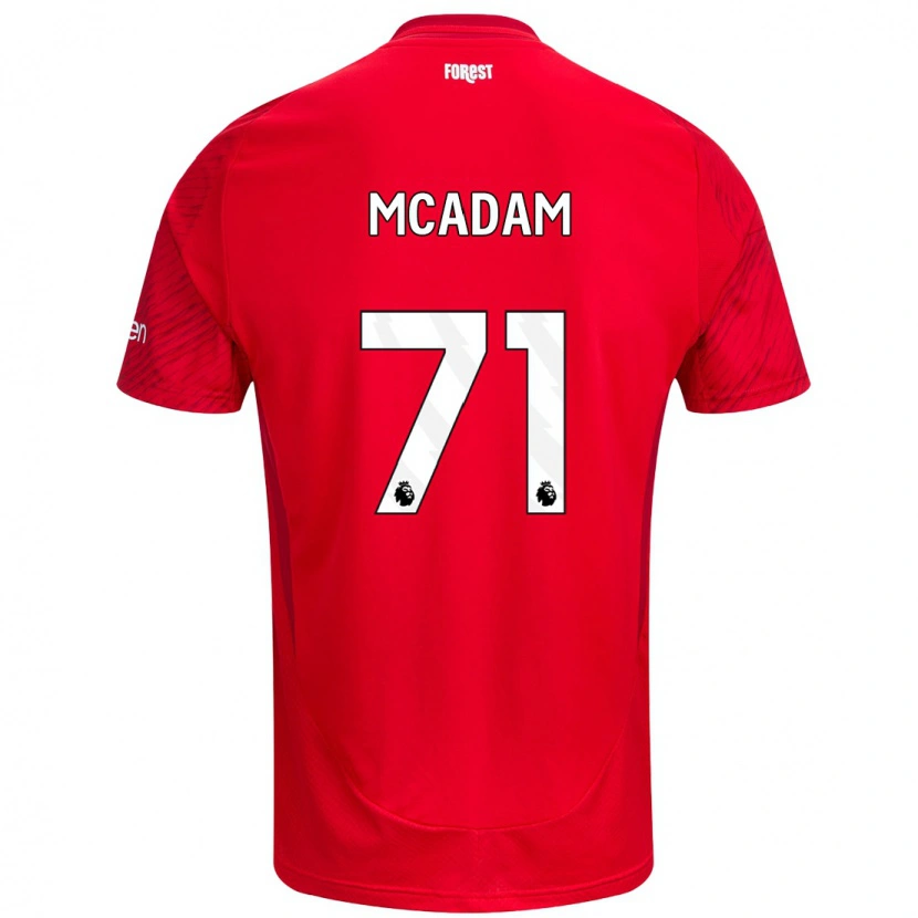 Danxen Kinder Kyle Mcadam #71 Rot Weiß Heimtrikot Trikot 2024/25 T-Shirt Schweiz