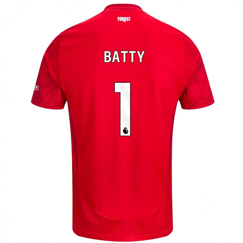 Danxen Kinder Emily Batty #1 Rot Weiß Heimtrikot Trikot 2024/25 T-Shirt Schweiz