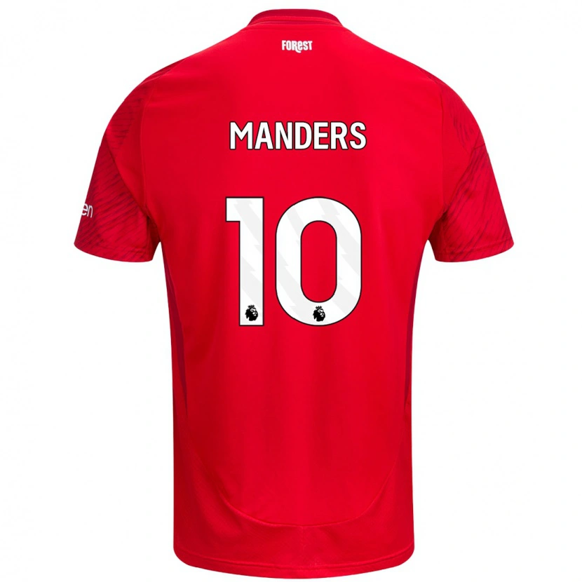 Danxen Kinder Holly Manders #10 Rot Weiß Heimtrikot Trikot 2024/25 T-Shirt Schweiz