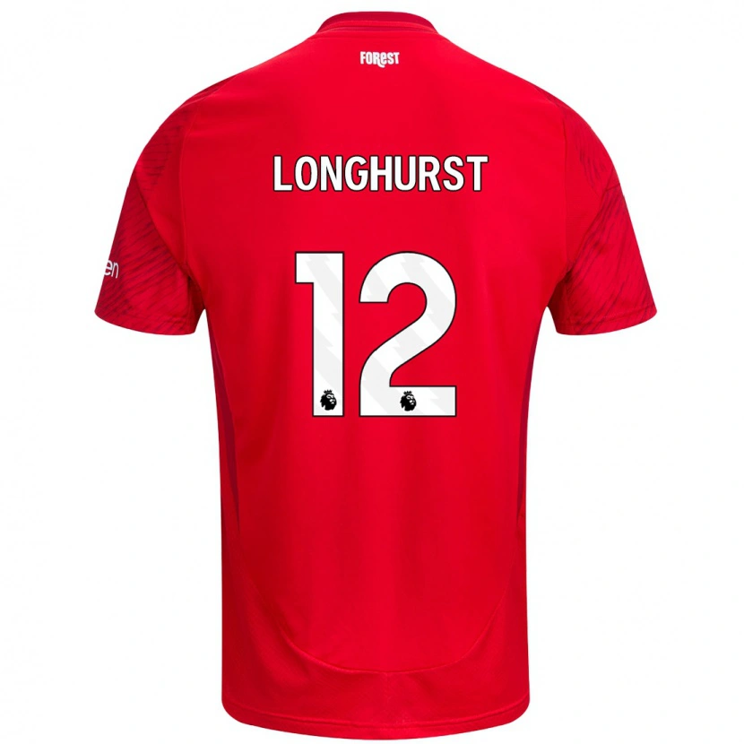 Danxen Kinder Kate Longhurst #12 Rot Weiß Heimtrikot Trikot 2024/25 T-Shirt Schweiz