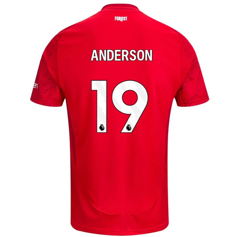 Danxen Kinder Becky Anderson #19 Rot Weiß Heimtrikot Trikot 2024/25 T-Shirt Schweiz