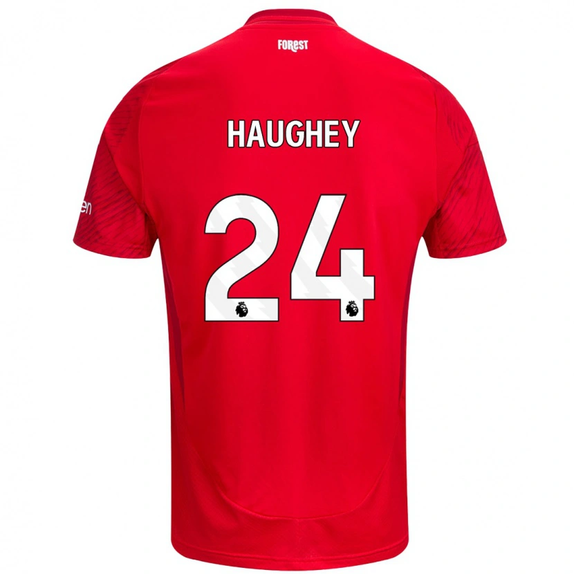 Danxen Kinder Ella Haughey #24 Rot Weiß Heimtrikot Trikot 2024/25 T-Shirt Schweiz