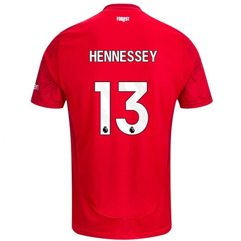 Danxen Kinder Wayne Hennessey #13 Rot Weiß Heimtrikot Trikot 2024/25 T-Shirt Schweiz