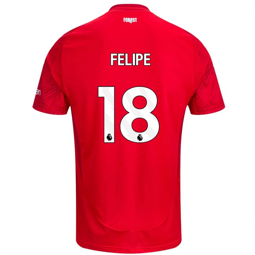 Danxen Kinder Felipe #18 Rot Weiß Heimtrikot Trikot 2024/25 T-Shirt Schweiz