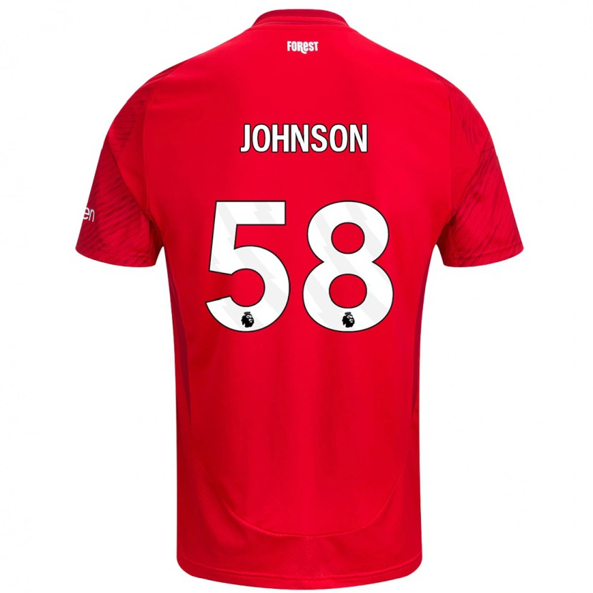 Danxen Kinder Pharrell Johnson #58 Rot Weiß Heimtrikot Trikot 2024/25 T-Shirt Schweiz