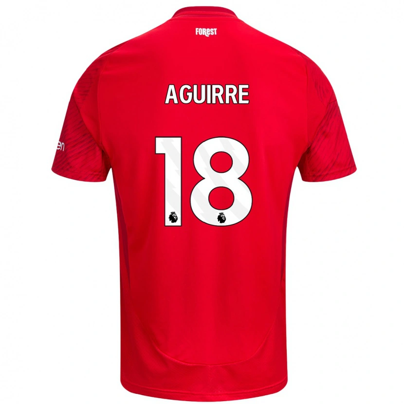 Danxen Kinder Aja Aguirre #18 Rot Weiß Heimtrikot Trikot 2024/25 T-Shirt Schweiz