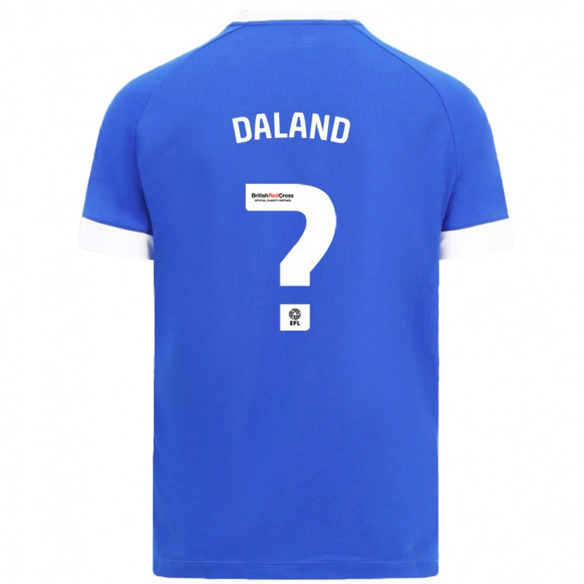 Danxen Kinder Jesper Daland #0 Himmelblau Heimtrikot Trikot 2024/25 T-Shirt Schweiz