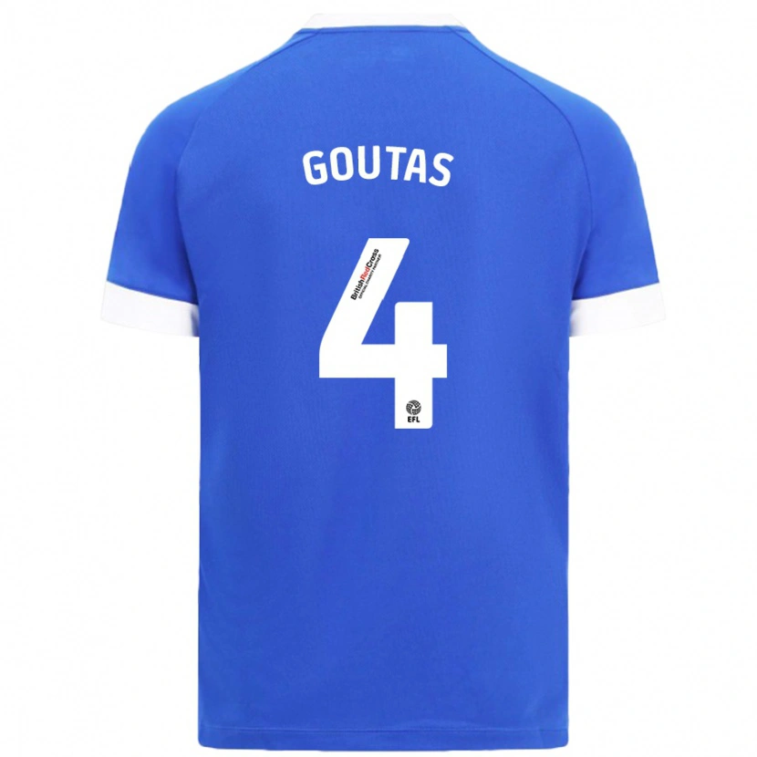 Danxen Kinder Dimitrios Goutas #4 Himmelblau Heimtrikot Trikot 2024/25 T-Shirt Schweiz