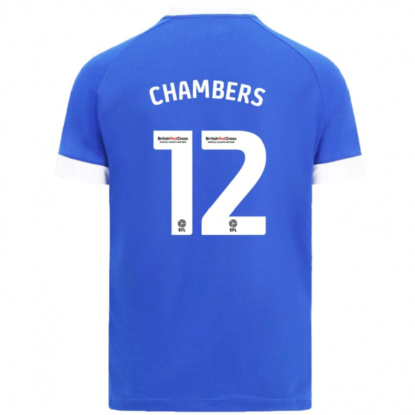 Danxen Kinder Calum Chambers #12 Himmelblau Heimtrikot Trikot 2024/25 T-Shirt Schweiz