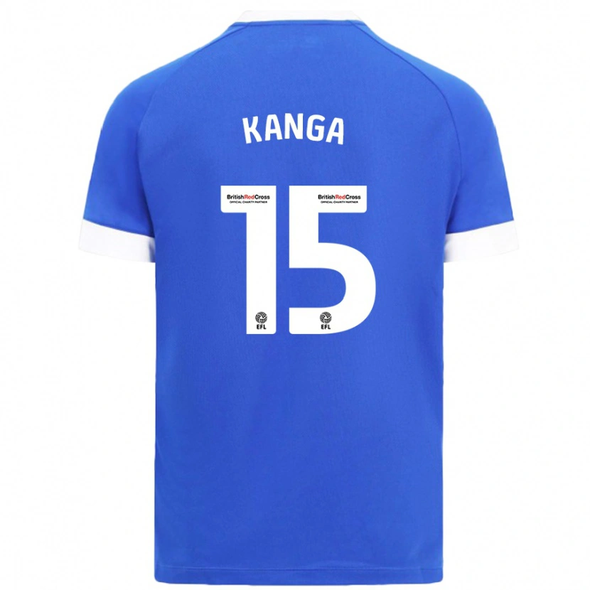 Danxen Kinder Wilfried Kanga #15 Himmelblau Heimtrikot Trikot 2024/25 T-Shirt Schweiz