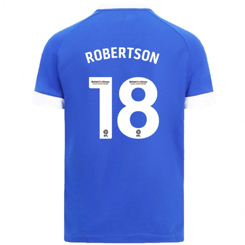 Danxen Kinder Alex Robertson #18 Himmelblau Heimtrikot Trikot 2024/25 T-Shirt Schweiz