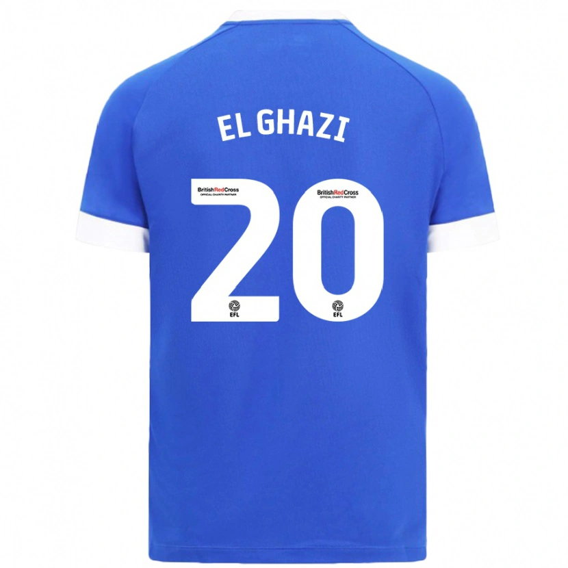 Danxen Kinder Anwar El Ghazi #20 Himmelblau Heimtrikot Trikot 2024/25 T-Shirt Schweiz