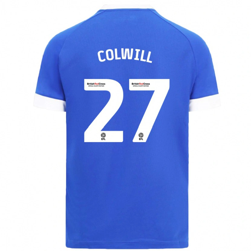 Danxen Kinder Rubin Colwill #27 Himmelblau Heimtrikot Trikot 2024/25 T-Shirt Schweiz