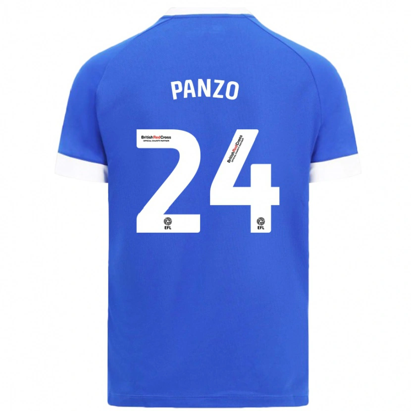 Danxen Kinder Jonathan Panzo #24 Himmelblau Heimtrikot Trikot 2024/25 T-Shirt Schweiz