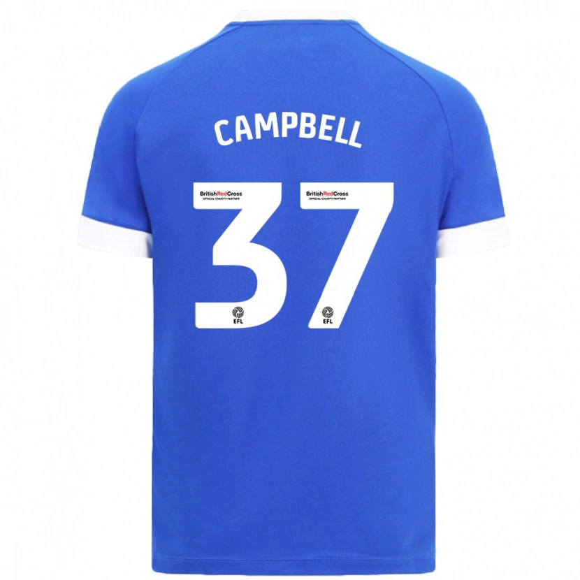 Danxen Kinder Vontae Daley-Campbell #37 Himmelblau Heimtrikot Trikot 2024/25 T-Shirt Schweiz