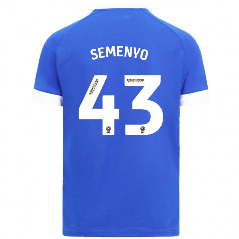 Danxen Kinder Jai Semenyo #43 Himmelblau Heimtrikot Trikot 2024/25 T-Shirt Schweiz