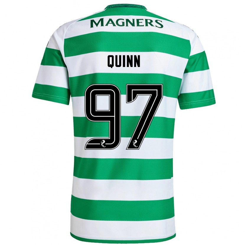 Danxen Kinder Ben Quinn #97 Grün Weiß Heimtrikot Trikot 2024/25 T-Shirt Schweiz