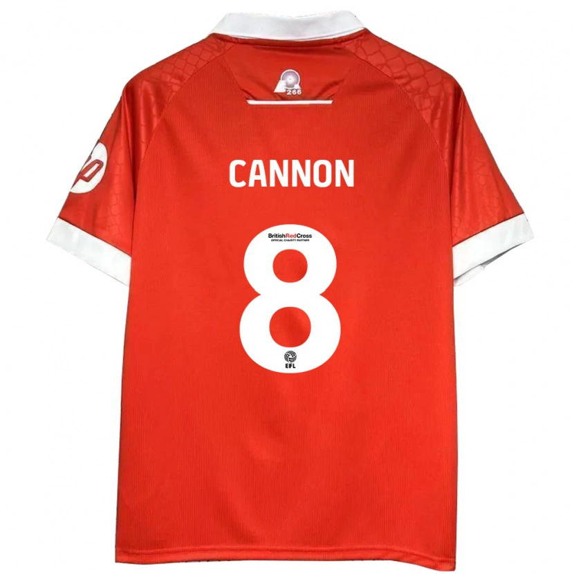 Danxen Kinder Andy Cannon #8 Rot Weiß Heimtrikot Trikot 2024/25 T-Shirt Schweiz