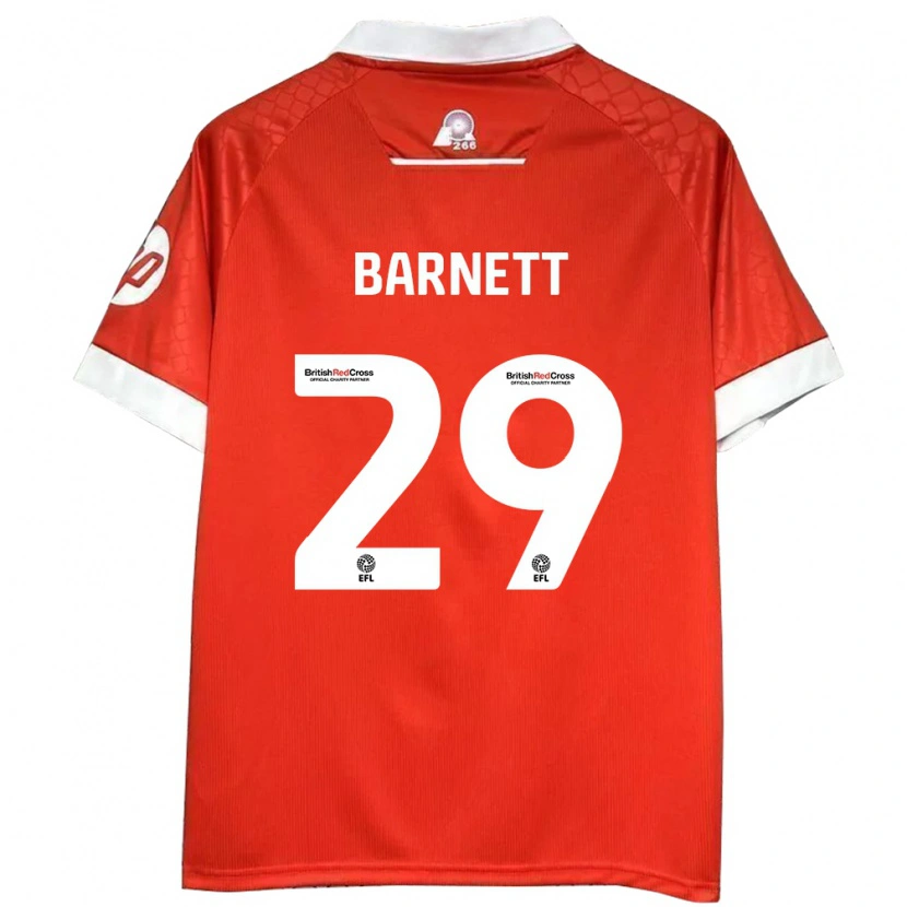 Danxen Kinder Ryan Barnett #29 Rot Weiß Heimtrikot Trikot 2024/25 T-Shirt Schweiz