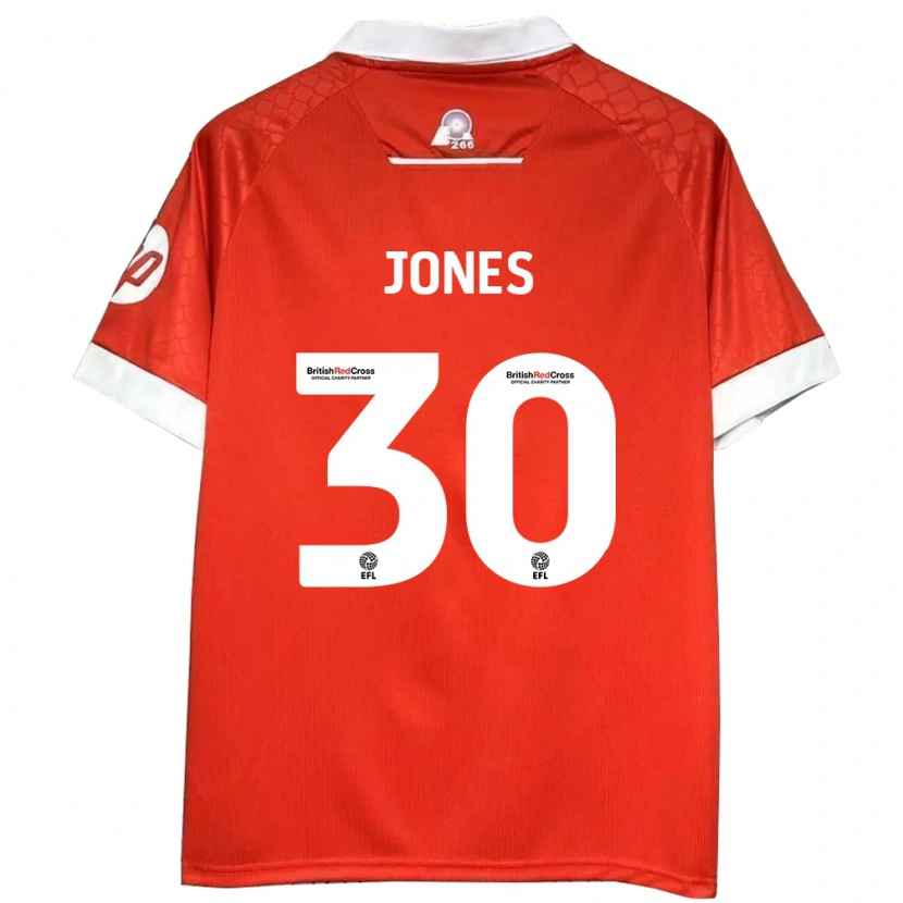 Danxen Kinder James Jones #30 Rot Weiß Heimtrikot Trikot 2024/25 T-Shirt Schweiz