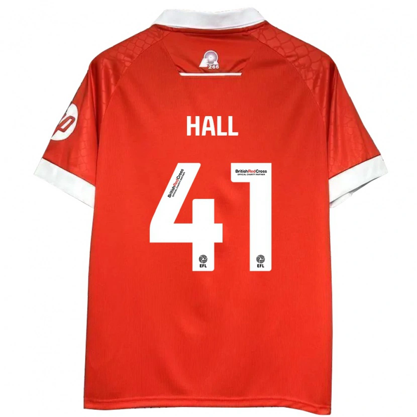 Danxen Kinder Liam Hall #41 Rot Weiß Heimtrikot Trikot 2024/25 T-Shirt Schweiz