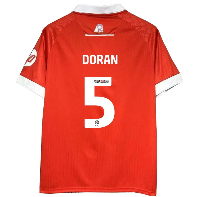 Danxen Kinder Louisha Doran #5 Rot Weiß Heimtrikot Trikot 2024/25 T-Shirt Schweiz