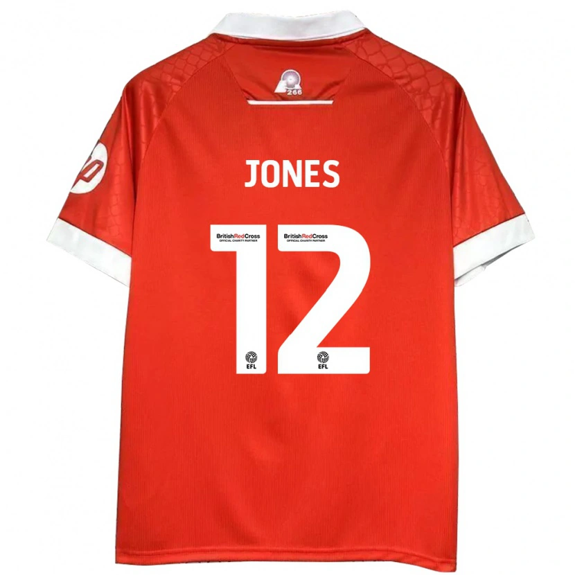 Danxen Kinder Carra Jones #12 Rot Weiß Heimtrikot Trikot 2024/25 T-Shirt Schweiz