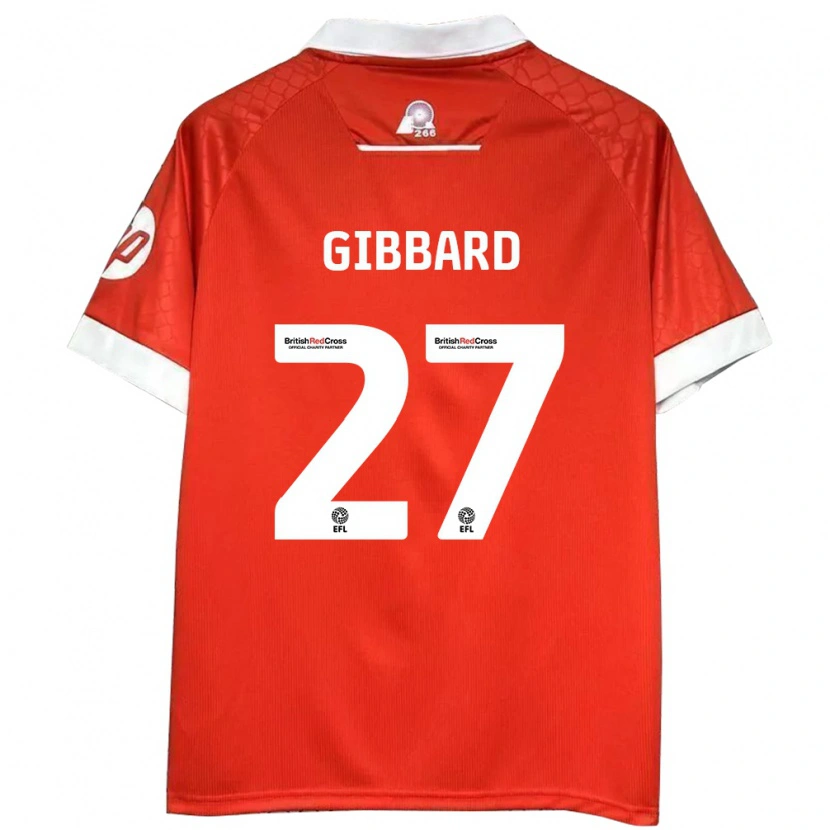 Danxen Kinder Mari Gibbard #27 Rot Weiß Heimtrikot Trikot 2024/25 T-Shirt Schweiz