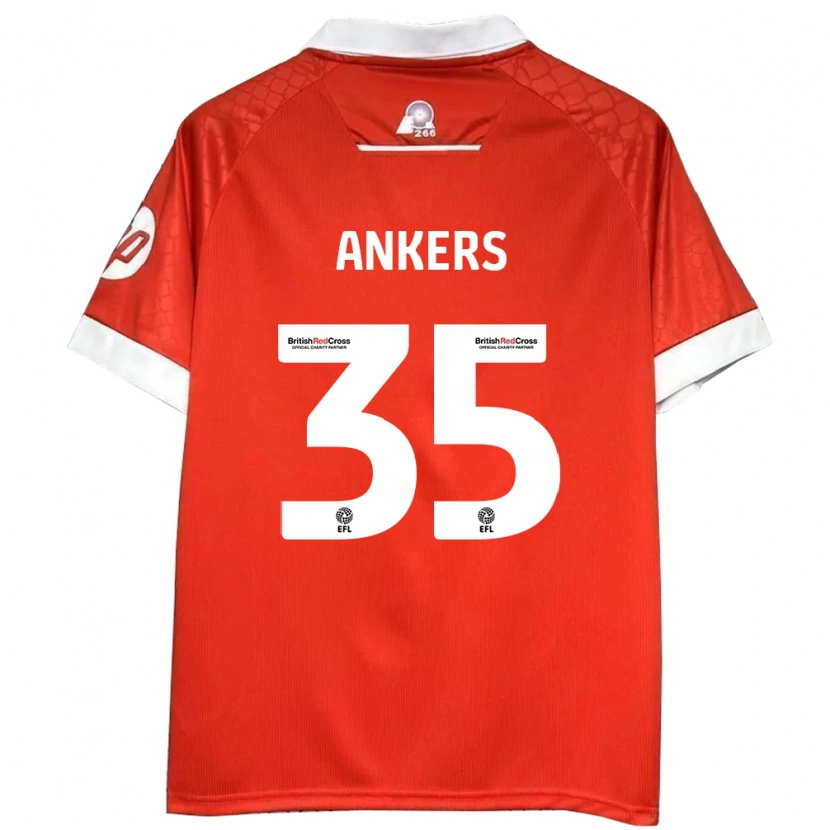 Danxen Kinder Chloe Ankers #35 Rot Weiß Heimtrikot Trikot 2024/25 T-Shirt Schweiz