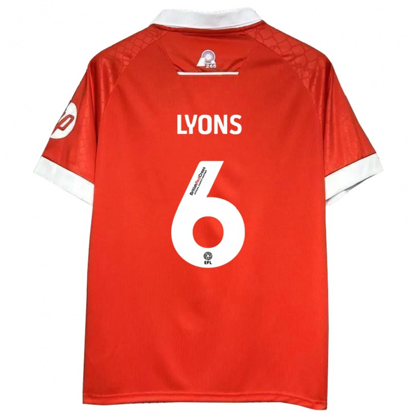 Danxen Kinder Lauryn Lyons #6 Rot Weiß Heimtrikot Trikot 2024/25 T-Shirt Schweiz